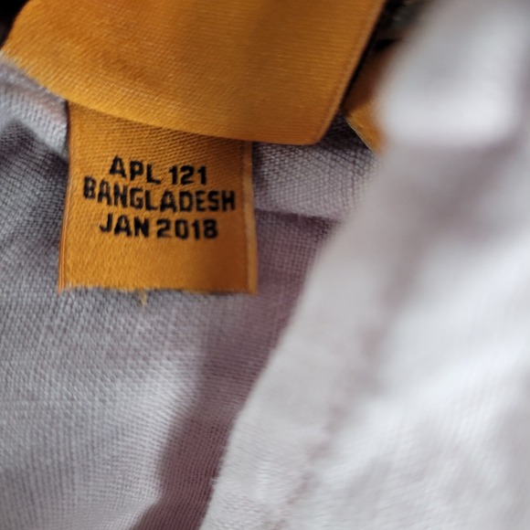 Tailor Vintage Shirt Men's Size XL Purple 100% Linen Button Down Long Sleeve EUC - Picture 11 of 12